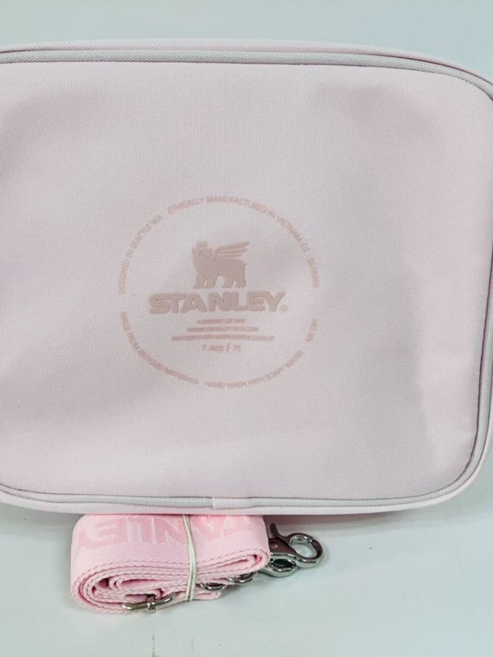 Stanley Lunch Bag Handbag Pink Color Detachable Shoulder Strap - Picture 3 of 7
